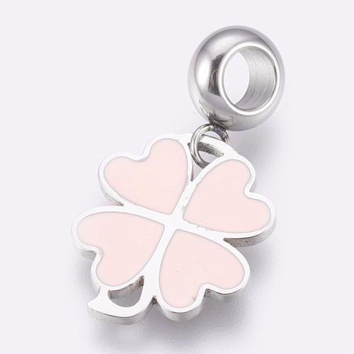 Charm Acero Inoxidable Para Pulsera, Trébol De La Suerte