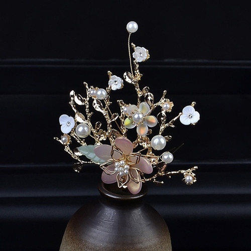 . Paquete De 3 Horquillas Chinas For Con Borlas Y Flores