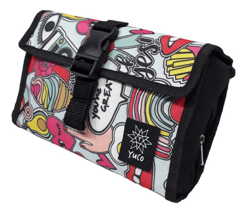 Imagen 4 de 8 de Combo Bolso Patin Mochila Doble + Organizador Cartuchera