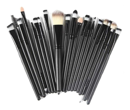 20 Brochas Pinceles Profesional Maquillaje Pelo Sintetico 