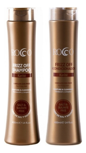 24 Pzs Rocco Shampoo Y Acondicionador Sin Sal 400ml