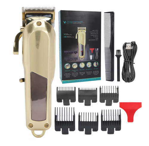 Cortapelos Barber Vgr Digital Electric S De Alta Potencia Pa