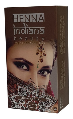 Henna P/ Sobrancelhas Indiana Beauty 1,1g - Loiro Escuro