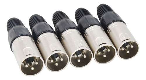 10 Conectores De Soldadura Xlr De 3 Pines, 5 Conectores Mach