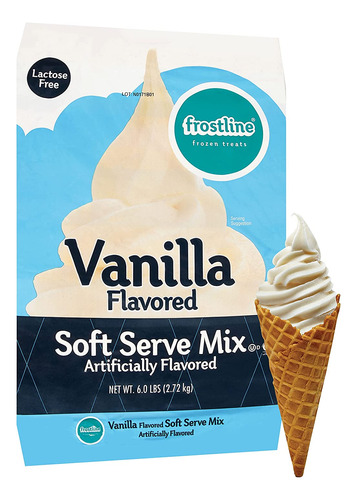 Línea De Congelamiento Vainilla Soft Serve Ice Cream Mix, 6 