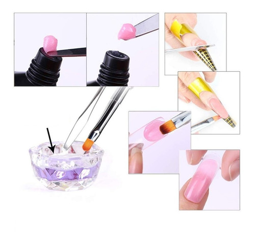 Pincel Para Polygel Uñas Esculpidas Acrigel