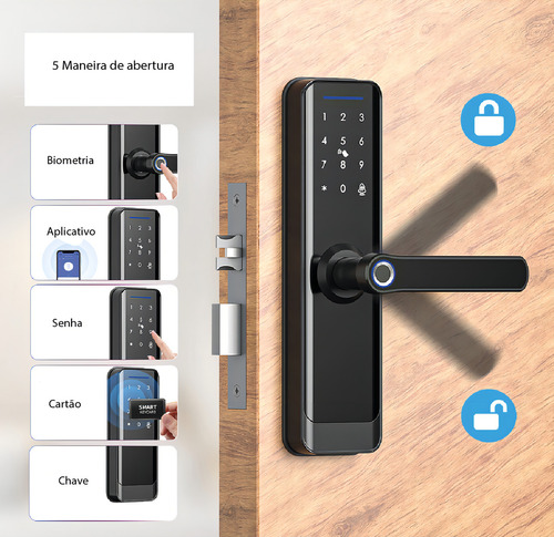 Fechadura Inteligente Digital Novadigital Zigbee Tuya Smart