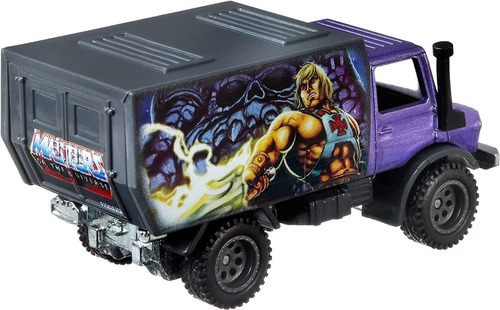 Imagen 3 de 3 de Hotwheels Mercedes Benz Unimog Masters Of The Universe Heman Color Morado