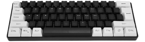 Teclado Com Fio G61 Mini Rgb Led Backlight 61 Teclas Ergonôm