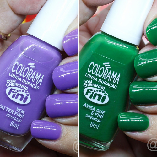 Kit Esmalte Colorama Fini 10 Cores Com Cheiro Lançamento