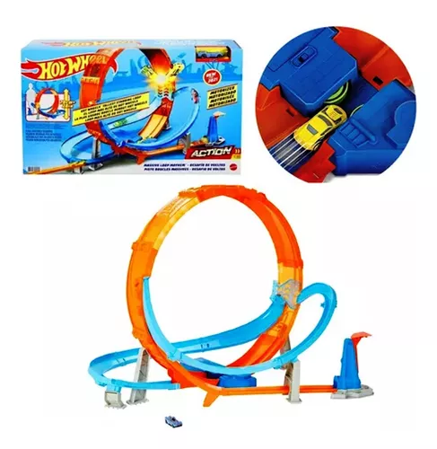 Hot Wheels Pista Desafio Recorde 9 Loops e 2 Propulsores