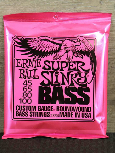 Cuerdas De Bajo Ernie Ball Súper Slinky 45-100