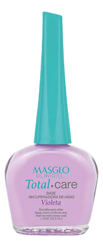 Base Total Care Uñas Masglo Rosada Nude Violeta 8 En 1