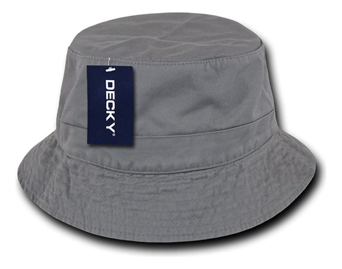 Decky Sombrero De Cubo De Polo, Gris, S_m