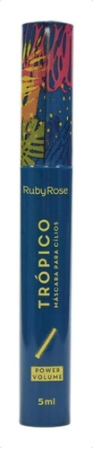 Máscara para cílios Ruby Rose Trópico Power Volume 5ml cor preto 12 unidades