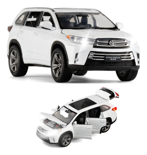 Toyota Suv Highlander Miniatura Metal Car Adornos Coleccion