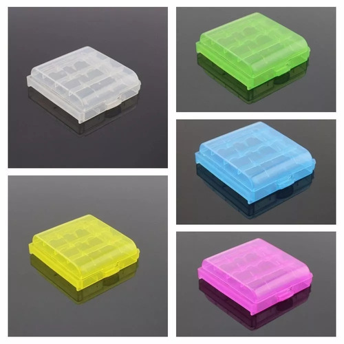 Case Para Pilhas Aa E Aaa Kit Com 10 Peças Cores Variadas