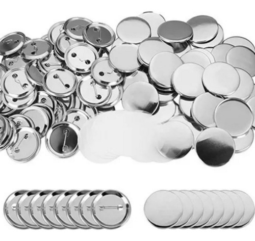 Pack De 100 Chapitas Metalicas Base Plástica Para 58mm