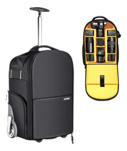 Mochila Con Ruedas Neewer 2 En 1 Para Cámara A Prueba De Gol