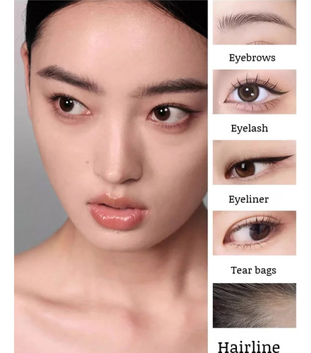 Vo Lápiz De Cejas Impermeable Y Resistente Al Sudor, 2