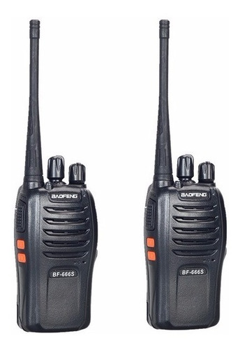 Handie Baofeng Bf-666s Uhf Vox Manos Libres 5w X2 Unidades