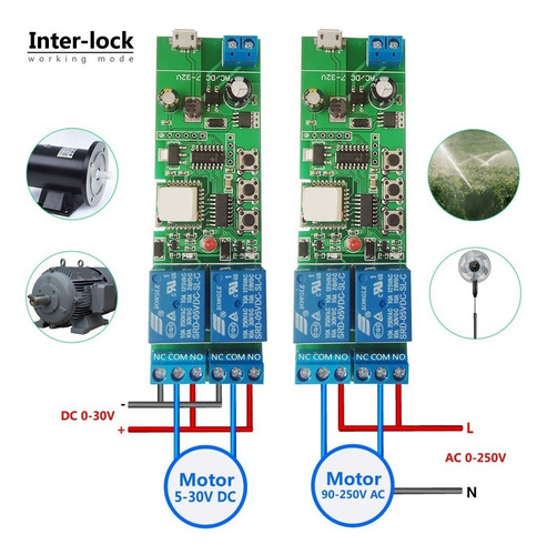 Imagen 6 de 8 de Smart Rele Wifi+rf Ewelink 2 Canales Na/nc 5vdc/7-32v Ac/dc