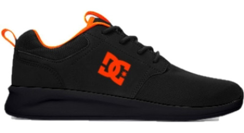 Zapatillas Dc Shoes Modelo Midway Sn Negro Naranja Exclusiva