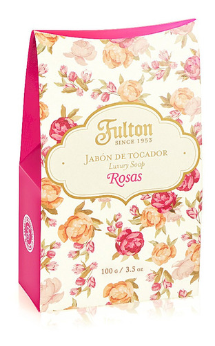 Jabon Fulton Rosas X 100gr  - Caja X 6 - Tienda Fulton