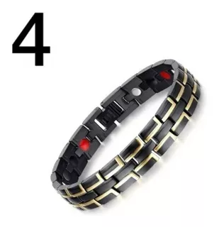 Elegante Pulsera Biomagnetica Hombre Germanio Imán Iones Fir