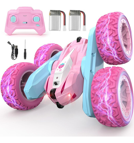 Nuoke Coche Teledirigido, Coches Rc Rosa Para Niñas, Cami...
