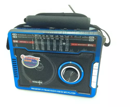 comprar Radio Multibanda Am\u002Ffm \u002Fsw11 Bandas Recargable Mp3 Portatil