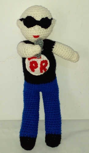 Muñeco Patricio Rey Tejido A Crochet. 50 Cm. Parque Chas.