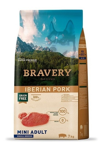 Bravery Iberian Pork Mini Adult Small Breeds 7kg