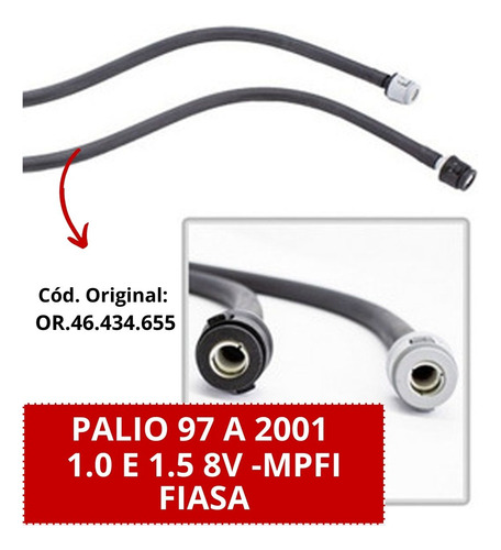 Mangueira Combustível Flauta Palio 1.0 - 1.5 Mpfi 8v 97/01
