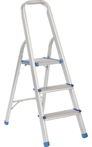 Escalera Plegables Tipo Taburete De Aluminio Con 3 Peldaños