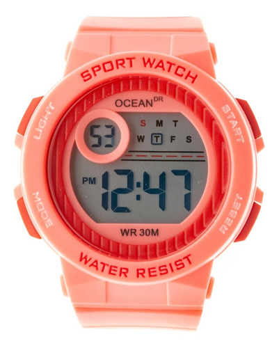 Imagen 1 de 6 de Reloj Mujer Sumergible Digital Ocean Dr. Deportivo Dig159