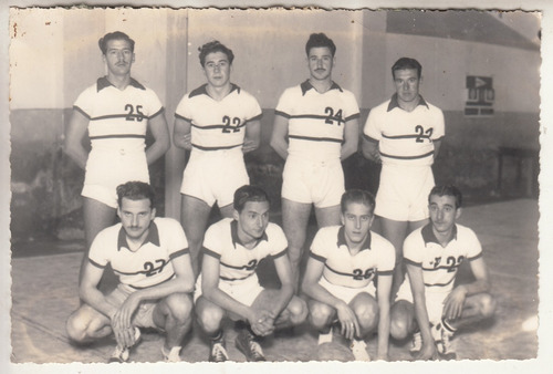 1942 Fotografia Equipo De Basquetbol En Melo Cerro Largo