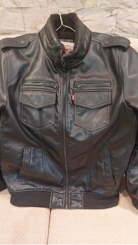 Chaqueta De Cuero Original Levis 