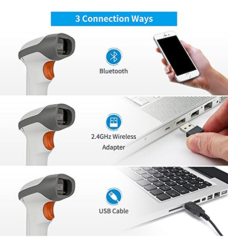 Scanner Bluetooth 2d Netumscan: Pack 3 En 1 Para Tiendas