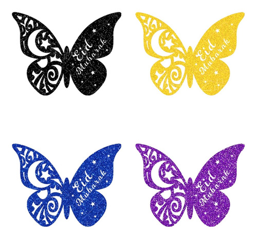 8 Pegatinas De Pared De Mariposas 3d, Decoración De Pared