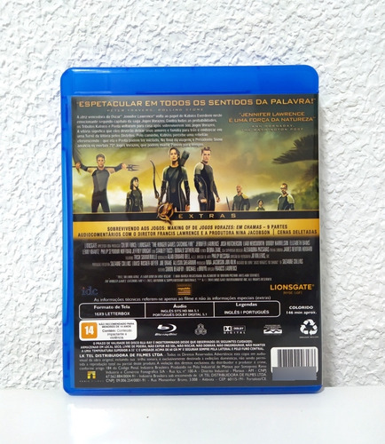Jogos Vorazes 1 E Jogos Vorazes Em Chamas Blu-ray