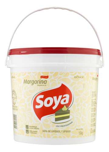 Margarina com Sal Uso Profissional Soya Balde 15kg