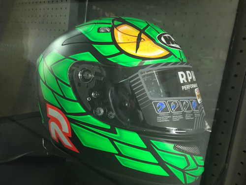 Casco Hjc Rpha 10 Plus Verde Mamba Lorenzo