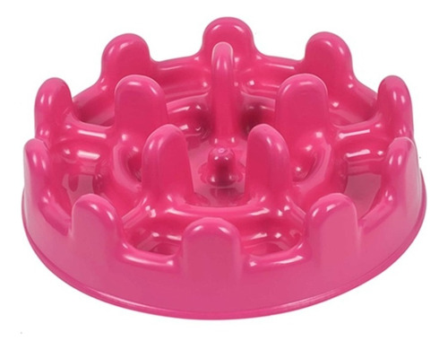 Comedouro Cães Pet Games Lento Pet Fit Mini Pink