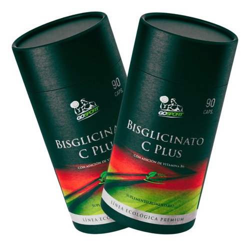 2 Bisglicinato Magnesio C-plus + Vitamina C Y B6 - Premium