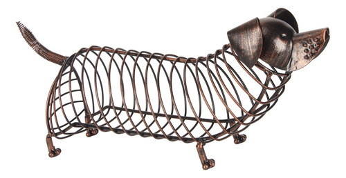 Soporte De Corcho Para Vino Dachshund, Moderno Y Realista, A