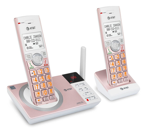 Cl82257 Dect 6.0 Teléfono Inalámbrico De 2 Auriculare...