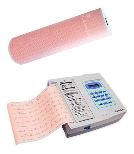 Papel Ecg Eletrocardiograma Bionet E Similar 216x30mm C/5un