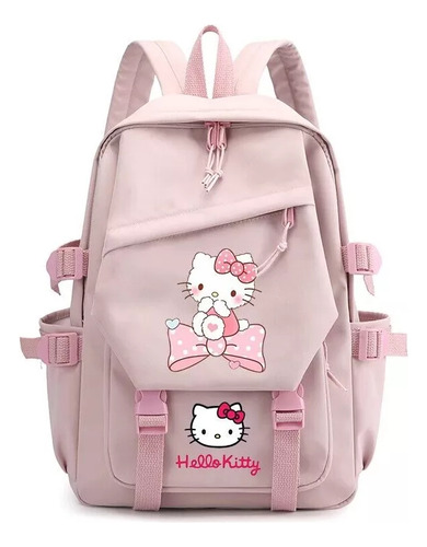 Mochila Escolar Con Estampado Coreano De Hello Kitty Ca