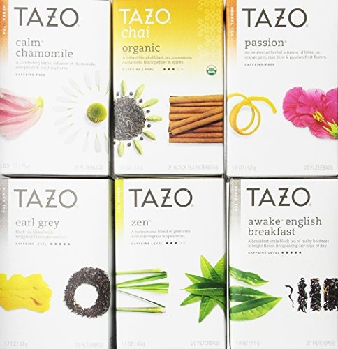 Tazo Surtido 20ct Té Sampler (paquete De 6).